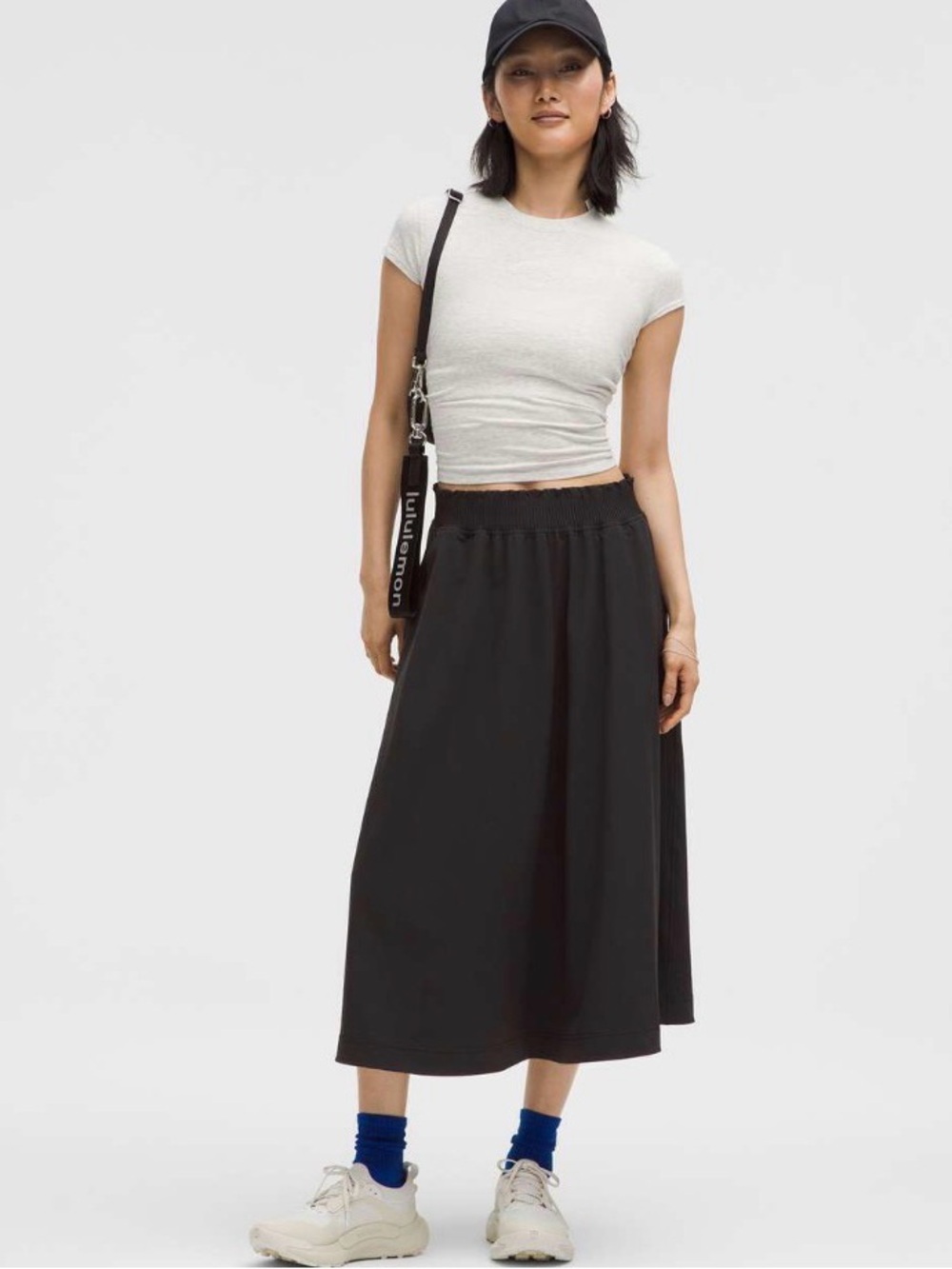 Lululemon Stretch Woven Ruffle-Waist Midi Skirt